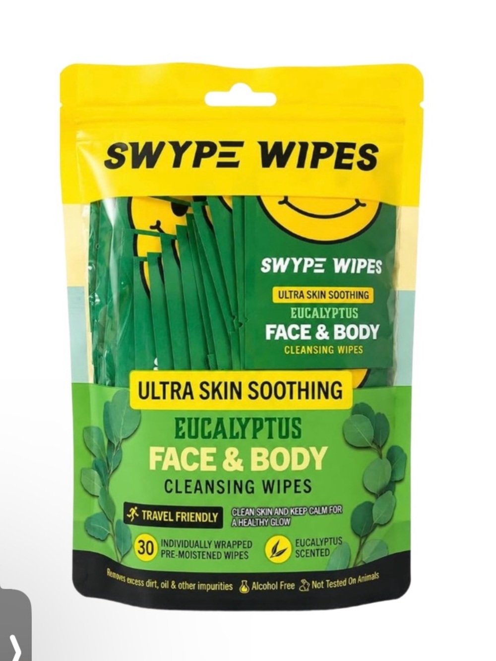 Seype Wipe Eucalyptus Face & Body Cleansing Wipes - 30 ct